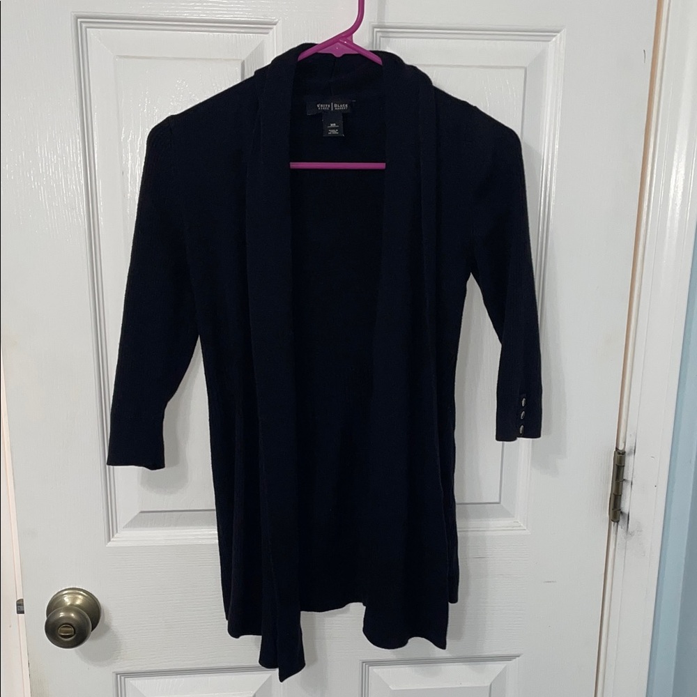 White House Black Market Black Cardigan